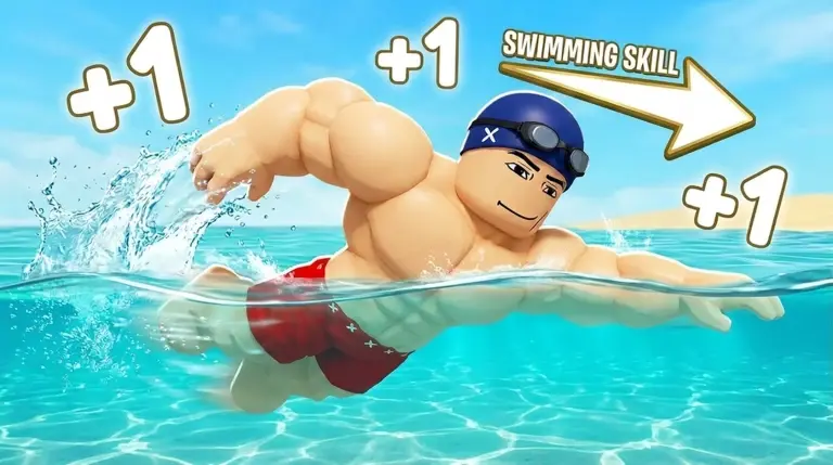 💪+1 Muscle to Swim